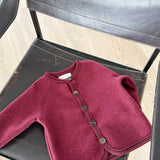 Kids wool jacket - 100% organic Merino